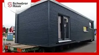 SchwörerHaus Flying Space Montage als Container Haus