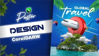 How To Create A travel Flyer Poster Design In CorelDRAW | step by step |
