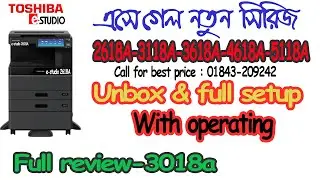 How to install Toshiba 2618A 3118a 3018a photocopy machine