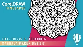 Mandala Maker Design in CorelDraw | Mandala Design Tutorial in CorelDraw | Mandala Coloring Design