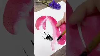 You see？painting is so easy #art #painting #watercolor #acrylicpainting #水彩 #artist #fluidart #水彩教程