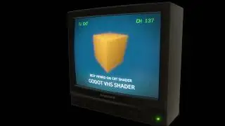 CRT and VHS shaders for Godot (demo video)