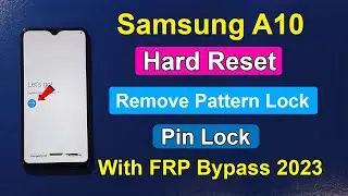 Samsung Galaxy A10 Hard Reset & FRP Bypass Without PC - Samsung A10 Google Account Unlock