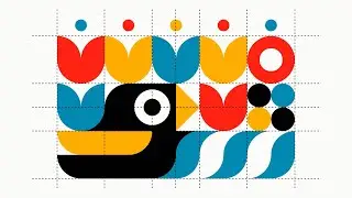 GEOMETRIC NATURE ILLUSTRATION with GRID SYSTEM | INKSCAPE TUTORIALS