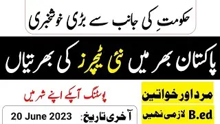 Educators Jobs 2023 - Latest 300 Government Teachers Jobs 2023 Announced - Apply Now