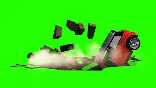 Green screen  cars araba 🚗 düsme ve kırılma
