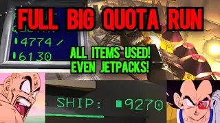 High quota FULL RUN, terminal and jetpack gameplay included - Lethal Company