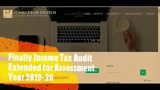 Finally Income Tax Audit Due Date  Extended - Assessment Year 2019-20