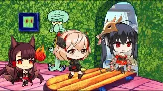 Squidward kicks all the Azur Lane Yanderes out of his house