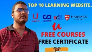 GET FREE ONLINE COURSES & CERTIFICATE FROM THE BEST 10 LEARNING WEBSITE