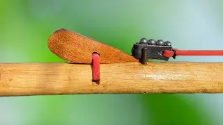 DIY SLINGSHOT - The Simple and Easiest Slingshot Ever #craft #handmade #diy #amazing