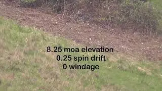 Shooting a stone at 448 yards