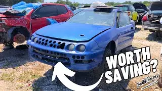 JUNKYARD SCORE! Acura Integra Abandoned Project Car....