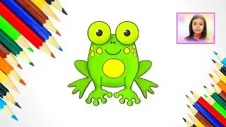 How to draw a Frog- learn to draw animals easily