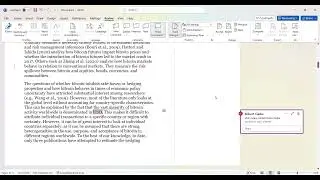 How to Annotate an Article in Word