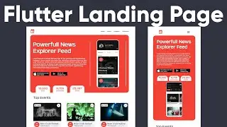 Flutter Responsive Landing Page