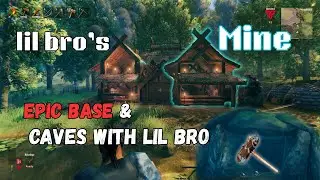 Building Our Ultimate Valheim Base with Lil Bro | Epic Cave Exploration!
