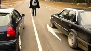 BMW e30 m30b34 vs Honda civic b16a