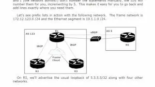 203 BGP 18  Prefix Lists Begin