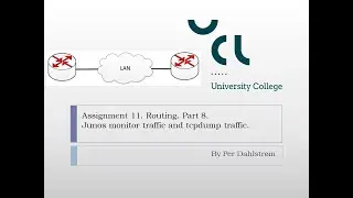 Ass11 Part8 Junos monitor traffic and tcpdump traffic