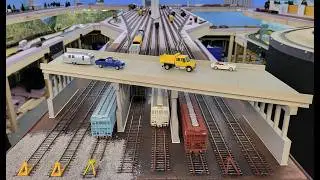 K&W HO Scale Model Railroad, Construction Update #40 -  Track weathering/ballast work, and a bridge!