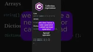 Collection expression & spread operator in C# 12