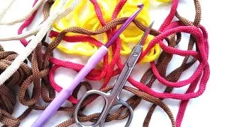we knit from the remnants of a cord or knitted yarn