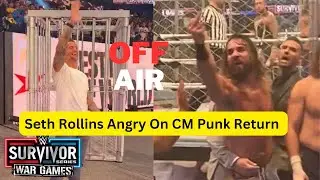 Seth Rollins Angry Reaction On CM Punk Returns At Survivor Series🙁 2023... Seth Rollins Unhappy