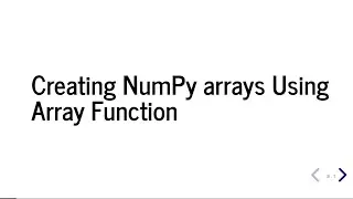 Creating NumPy Array Using array Function | How to Create NumPy Array