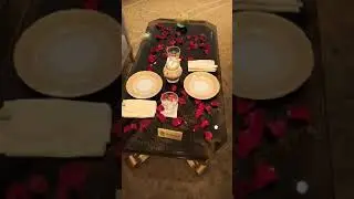 Red Flower table reserved for Love couples at La Café Emirates Palace Abu Dhabi 28.09.2021
