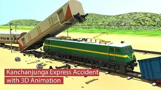 Kanchanjunga Express Train Accident in Rangapani Explained 3D Animation