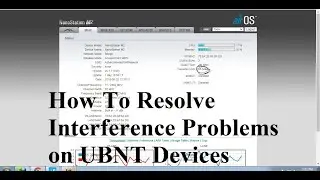 How To Resolve Interference Problems on UBNT Devices UBNT
