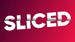 Sliced Text Effect: Illustrator Beginner Tutorial | Khurshid Freelancer