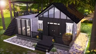 The Sims 4 :  WOODEN HOUSE / Speed Build +CC LINK -S02