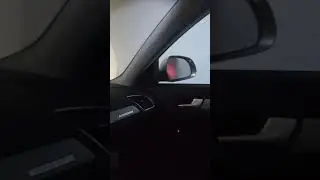Опускание зеркала заднего вида