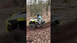 Can am Renegade hitting the woods