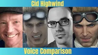 Cid Highwind Voice Comparison: Chris Edgerly and J Michael Tatum #ff7rebirth #finalfantasy #ff7r