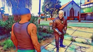 Геральт прожаривает Франклина lamar roasts franklin meme