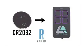 How to change/swap Battery for a Liftaway LA238 Genuine Remote LA-RDO1 LA-SDO1