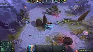 Crusader trying to Run Away from Herald Storm Spirit