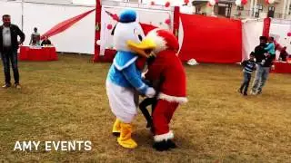 Santa Clouse  & Donald Duck Funny Dance i - Amy Events