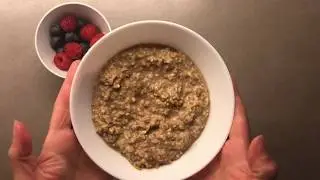 Coconut coffee oats. شوفان مع جوزهند وقهوة