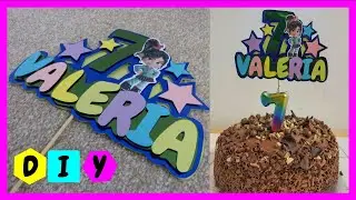 Como hacer un Topper para tortas 3D tu misma | DIY Vanellope cake topper