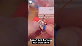 EASIEST CAT6 JACK WIRING INSTALL!  #homenetwork #cat6cable #ethernetcable #cat6