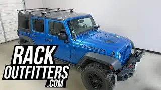 Jeep Wrangler JK 4 Door HardTop with Rhino-Rack Vortex Backbone Roof Rack
