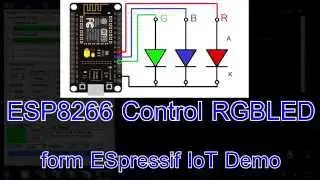 ESP8266 IoT Control RGBLED Light form Espressif IoT Demo