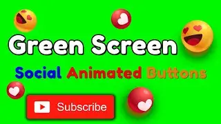 Green Screen Subscribe Button Animated Top 10 Social Media Reaction Buttons 2022|JavedTechMaster