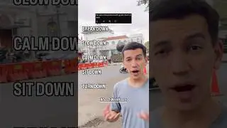 The term 'DOWN' (break down, slow down, etc.) 