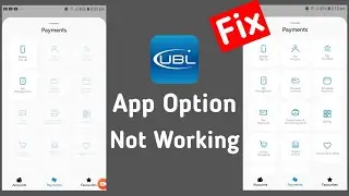 UBL app features not working
