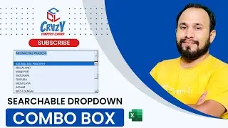 How To Create Searchable Drop Down List In Excel | how to create combo box in excel | Learn with ccl